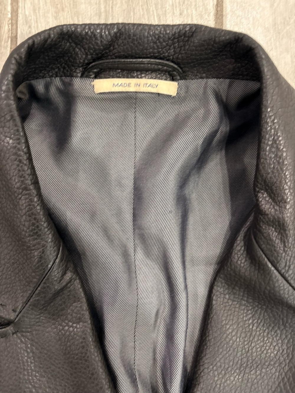 VTG LA MATTA Black Lambskin Leather Trench Coat Men’s IT 60 US 50 Made In Italy - Picture 4 of 12